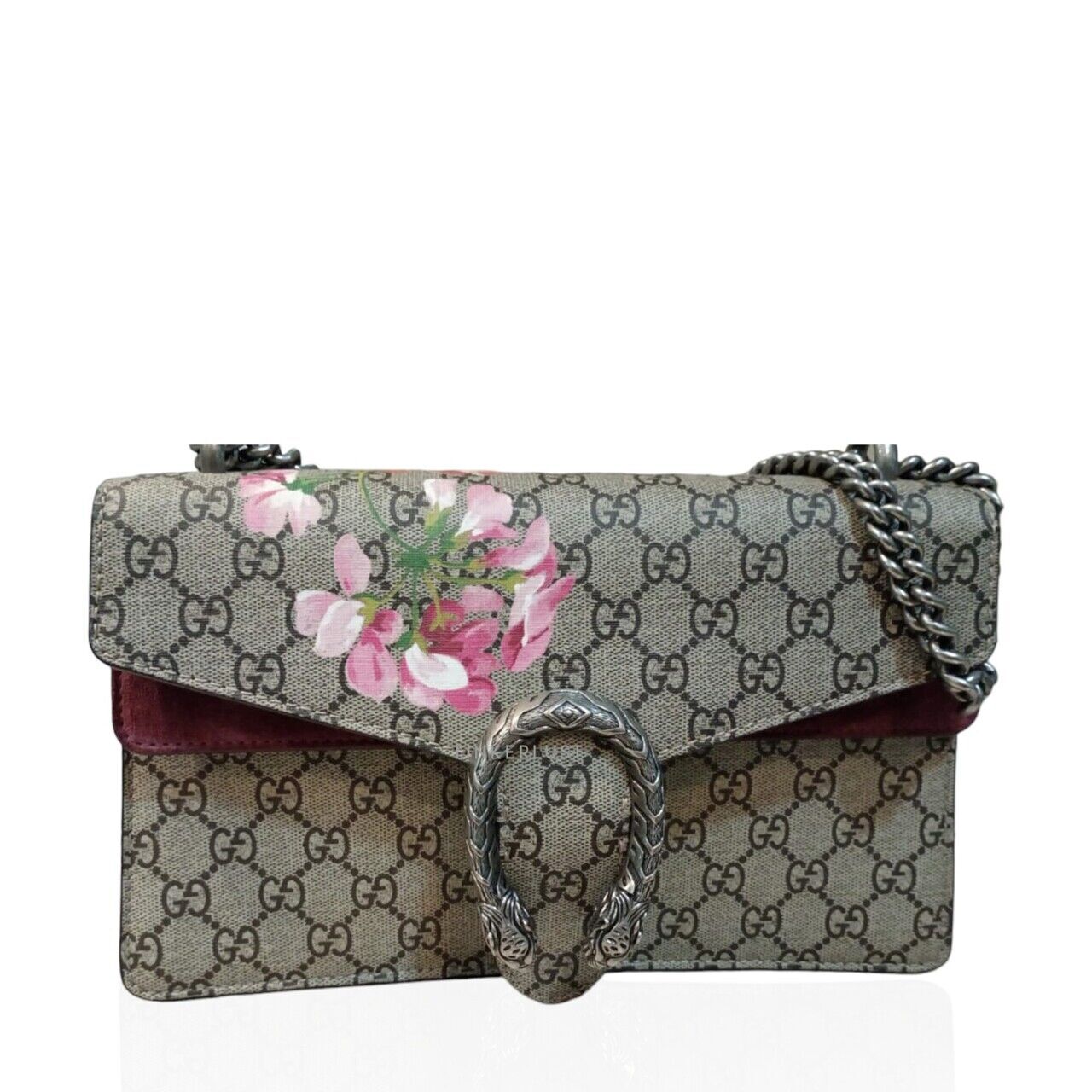 tas shoulder bag Gucci Dionysus Flower GG Monogram Canvas Shoulder Bag Tinkerlust
